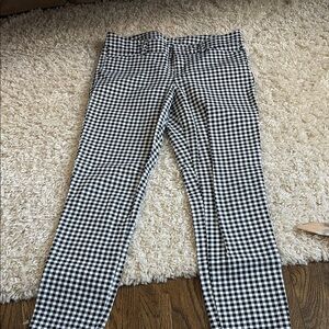 Kids Black and White Checkered Pants